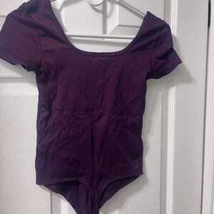 SO Deep Purple Ribbed Bodysuit